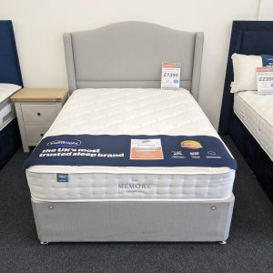 Silent Night Luna Memory 800 full bed frame and mattress SIZE: Double - Image 1